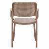 Chair - Armchair COMFEE C6102.04 Cappuccino Polypropylene 54x57x83Hcm