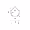 Kitchen Sink Sanitec Ultra Granite 810 Inset Φ51 cm Kitchen Sink Sanitec Ultra Granite 810 Inset Φ51 cm