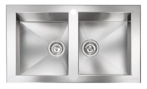 Νεροχύτης Κουζίνας Ανοξείδωτος Sanitec Punto Quadra Ένθετος 2V 86x50 εκ. Νεροχύτης Κουζίνας Ανοξείδωτος Sanitec Punto Quadra Ένθετος 2V 86x50 εκ.