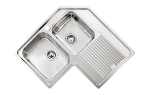 Νεροχύτης Κουζίνας Ανοξείδωτος Sanitec Zenith Ένθετος 2V Νεροχύτης Κουζίνας Ανοξείδωτος Sanitec Zenith Ένθετος 2V