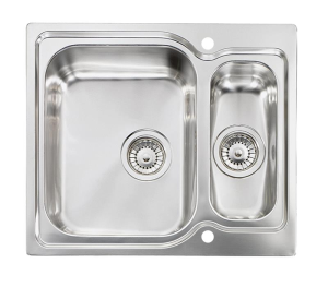 Νεροχύτης Κουζίνας Ανοξείδωτος Sanitec Matico Ένθετος 2V 58x50 εκ. Νεροχύτης Κουζίνας Ανοξείδωτος Sanitec Matico Ένθετος 2V 58x50 εκ.