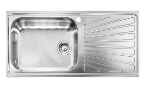 Νεροχύτης Κουζίνας Ανοξείδωτος Sanitec Cometa Ένθετος 100x50 εκ. Νεροχύτης Κουζίνας Ανοξείδωτος Sanitec Cometa Ένθετος 100x50 εκ.