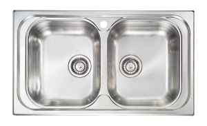 Νεροχύτης Κουζίνας Ανοξείδωτος Sanitec Atlantic Ένθετος 86x50 εκ. Νεροχύτης Κουζίνας Ανοξείδωτος Sanitec Atlantic Ένθετος 86x50 εκ.