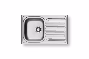 Νεροχύτης Κουζίνας Ανοξείδωτος Pyramis Amaltia 79x50 εκ. 1B 1D Νεροχύτης Κουζίνας Ανοξείδωτος Pyramis Amaltia 79x50 εκ. 1B 1D