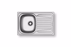 Νεροχύτης Κουζίνας Ανοξείδωτος Pyramis Sparta 79x50 εκ. 1B 1D Νεροχύτης Κουζίνας Ανοξείδωτος Pyramis Sparta 79x50 εκ. 1B 1D