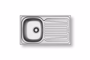 Νεροχύτης Κουζίνας Ανοξείδωτος Pyramis Sparta 86x50 εκ. 1B 1D Νεροχύτης Κουζίνας Ανοξείδωτος Pyramis Sparta 86x50 εκ. 1B 1D