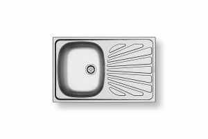 Νεροχύτης Κουζίνας Ανοξείδωτος Pyramis Creta Margarita 75,5x48 εκ. 1B 1D Νεροχύτης Κουζίνας Ανοξείδωτος Pyramis Creta Margarita 75,5x48 εκ. 1B 1D