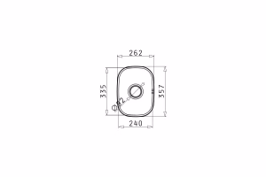 Νεροχύτης Κουζίνας Ανοξείδωτος Pyramis Iris 24x33,5 εκ. 1B Νεροχύτης Κουζίνας Ανοξείδωτος Pyramis Iris 24x33,5 εκ. 1B