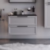 Πάγκος μπάνιου με Νιπτήρα LAGUNA 80 MDF Γκρί Λάκα 81x46.5x52 εκ. Πάγκος μπάνιου με Νιπτήρα LAGUNA 80 MDF Γκρί Λάκα 81x46.5x52 εκ.