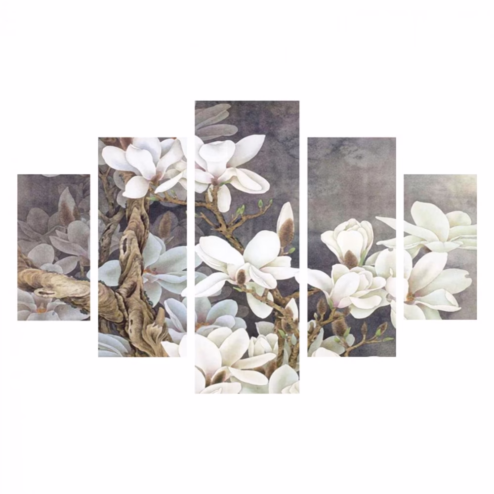 ΠΕΝΤΑΠΤΥΧΟΣ ΠΙΝΑΚΑΣ MDF MAGNOLIA KOBUS  82X56x0,3 εκ.