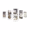 5 PCS MDF PAINTING MAGNOLIA KOBUS  82X56x0,3 cm.