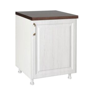 Ντουλάπι Κουζίνας Επιδαπέδιο RUSTIC D60 1V Λευκό