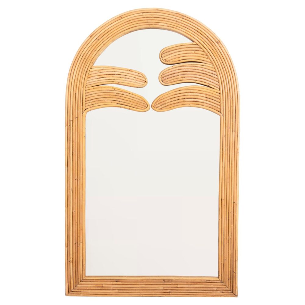 Καθρέπτης Τοίχου REFLECT Rattan Φυσικό 60x4,5x100Υ εκ.