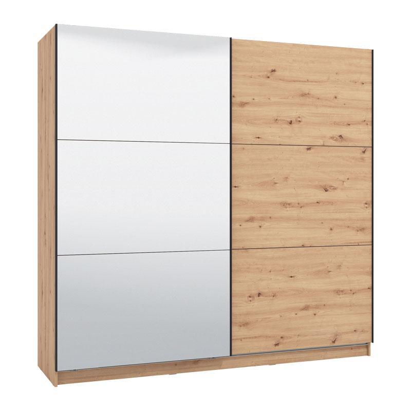 Nτουλάπα Sierra με Καθρέφτη 220 Artisan Oak 217x62.5x210 εκ.