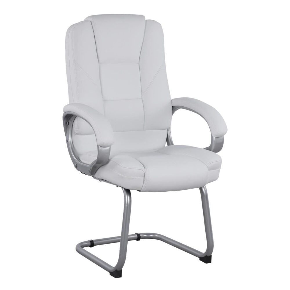 Καρέκλα Dhara με PU λευκό Sora 63x67x112Υ εκ.