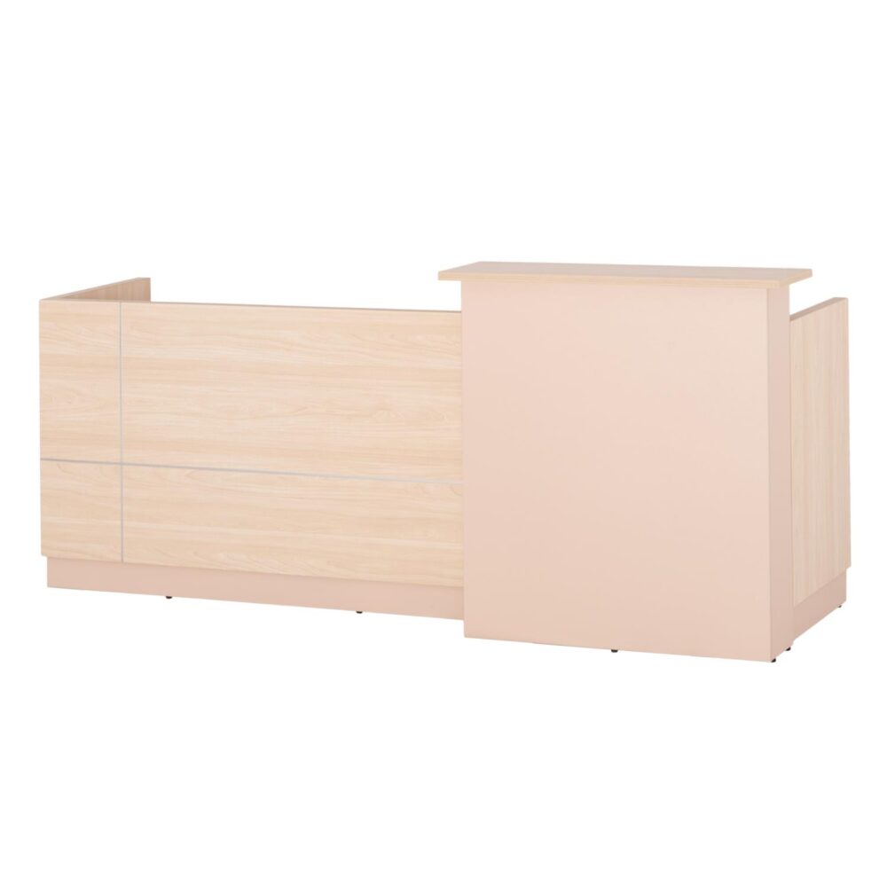 Γραφείο υποδοχής Dalton μελαμίνη σε sonama άσπρο 240x80x106Υ εκ