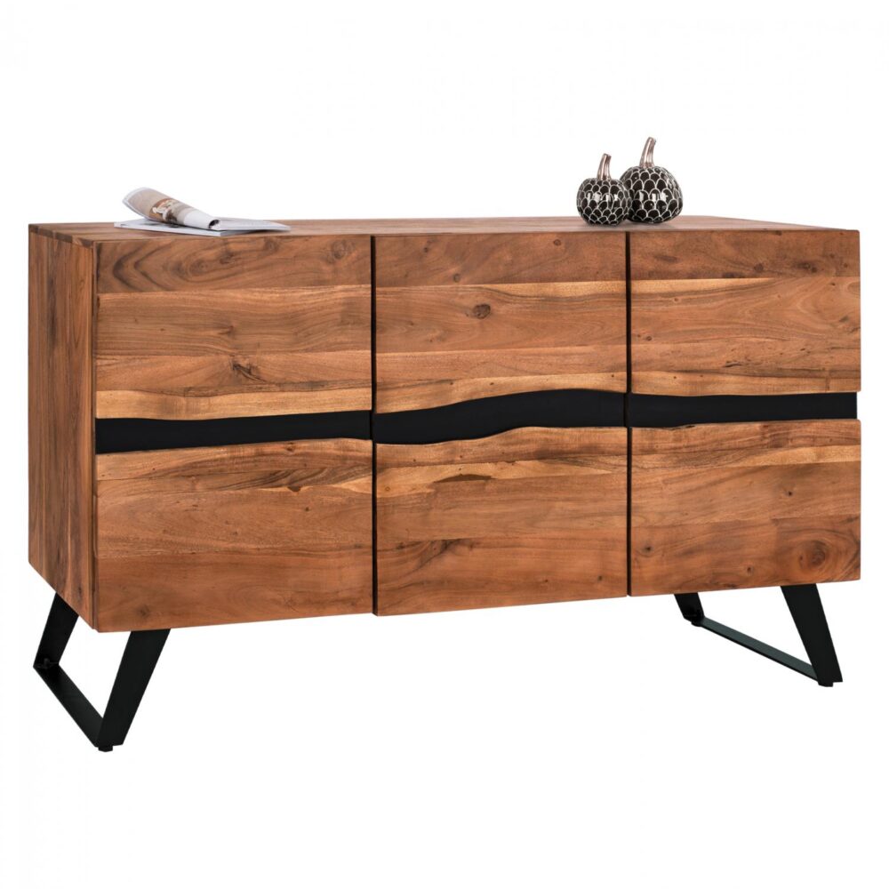 ΜΠΟΥΦΕΣ ALICIA ΑΠΟ ΜΑΣΙΦ ΞΥΛΟ ΑΚΑΚΙΑΣ ΦΥΣΙΚΟ  148x43x86Υ εκ.