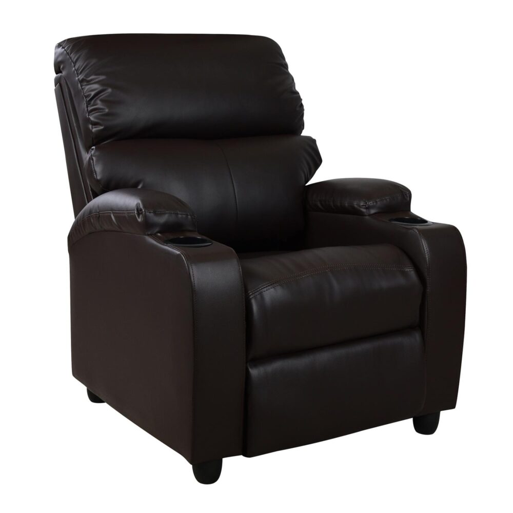 Πολυθρόνα RELAX C0122 με PU Καφέ PU 80x95x103Υ εκ.