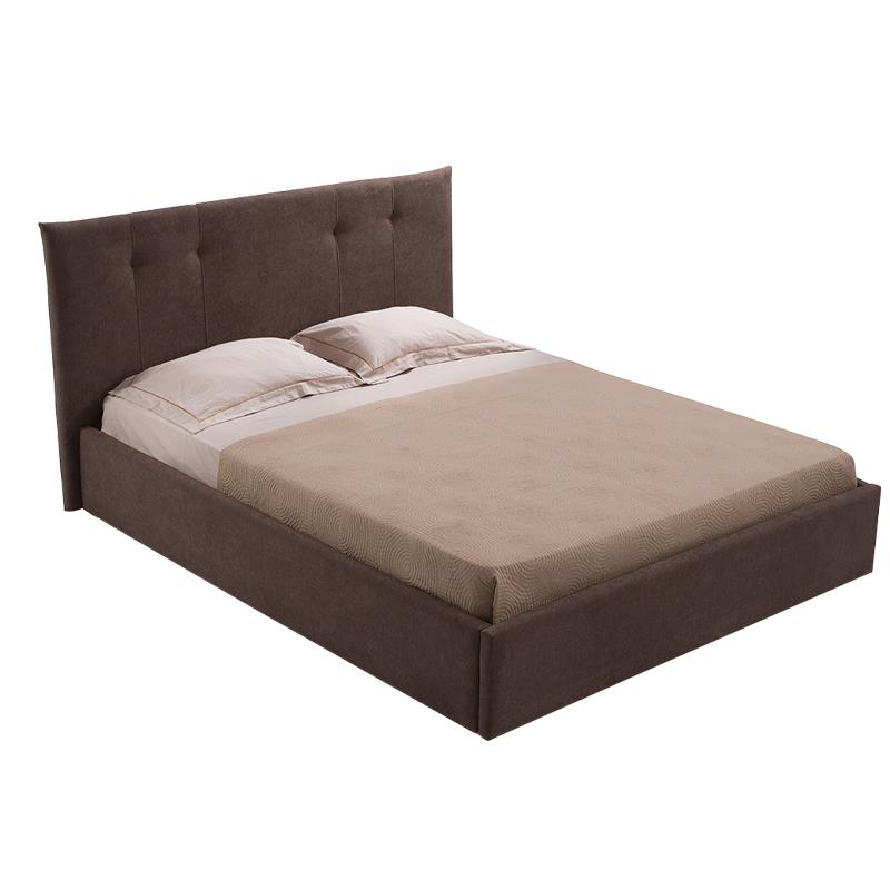 Επενδυμένο Κρεβάτι Bruse Fylliana Καφέ 160x200 εκ.
