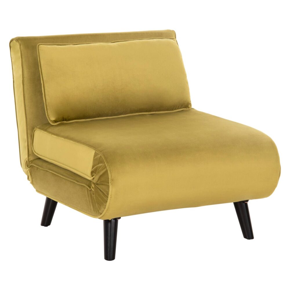 Πολυθρόνα - Κρεβάτι BRAXTON C8425.23 Λαδί Βελούδο 78x88x78Υ εκ.