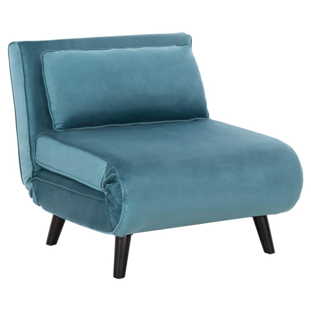 Πολυθρόνα - Κρεβάτι BRAXTON C8425.25 Βελούδο Μέντα 78x88x78Υ εκ.