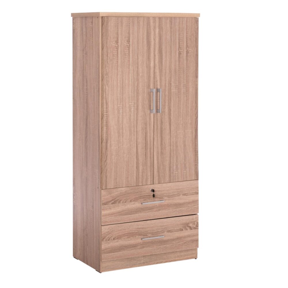 Ντουλάπα με Συρτάρια REINA Δίφυλλη Sonama Oak 80x48x183Υεκ. Ντουλάπα με Συρτάρια REINA Δίφυλλη Sonama Oak 80x48x183Υεκ.