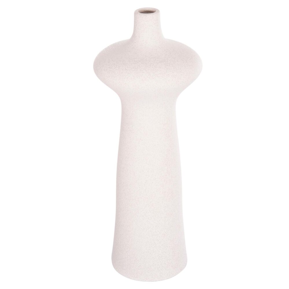 Διακοσμητικό Επιτραπέζιο Κεραμικό SCEPTER Υπόλευκο Κρυσταλλικό Φ18,8x50Υ εκ.