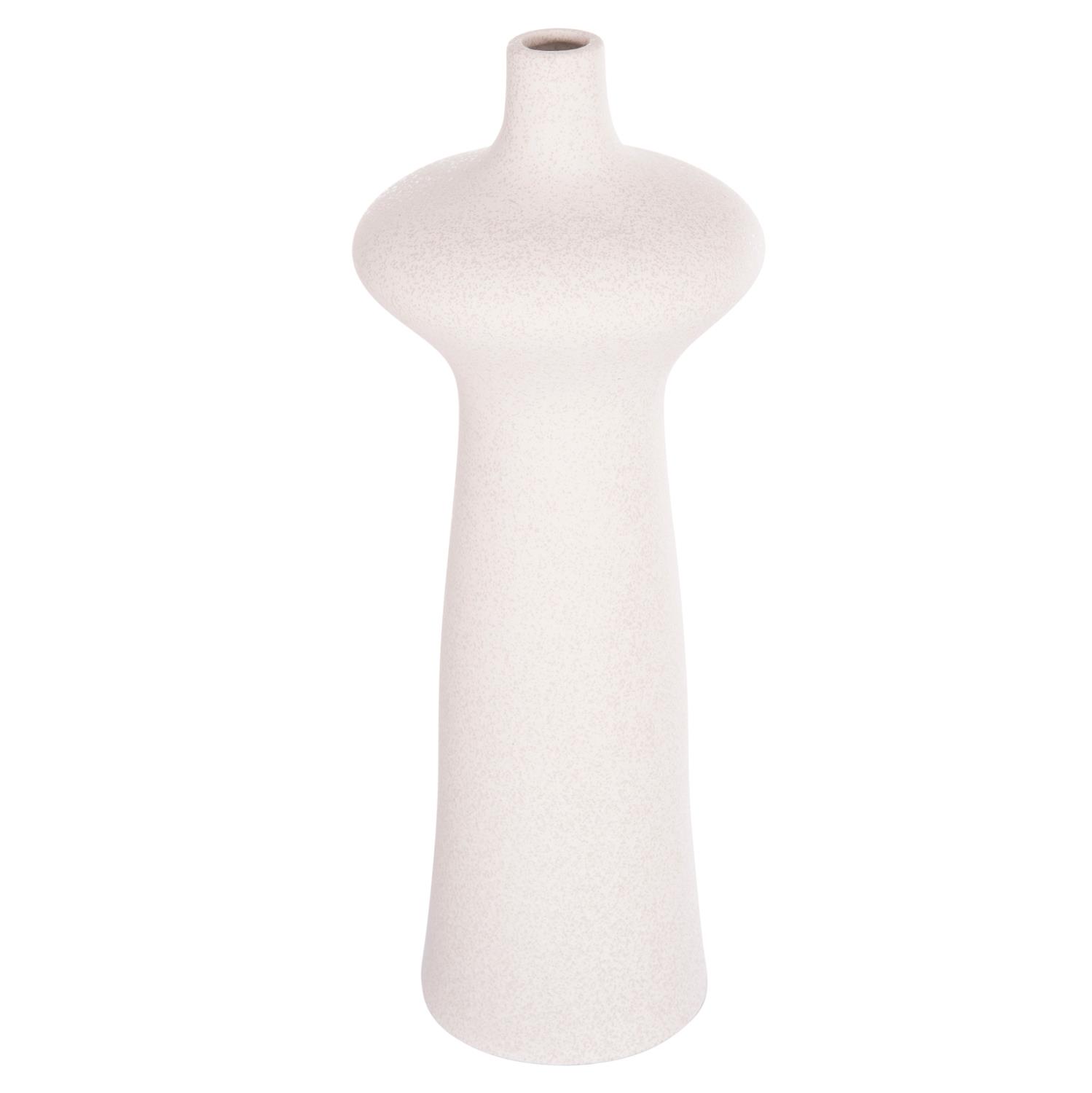 Διακοσμητικό Επιτραπέζιο Κεραμικό SCEPTER Υπόλευκο Κρυσταλλικό Φ18,8x50Υ εκ.