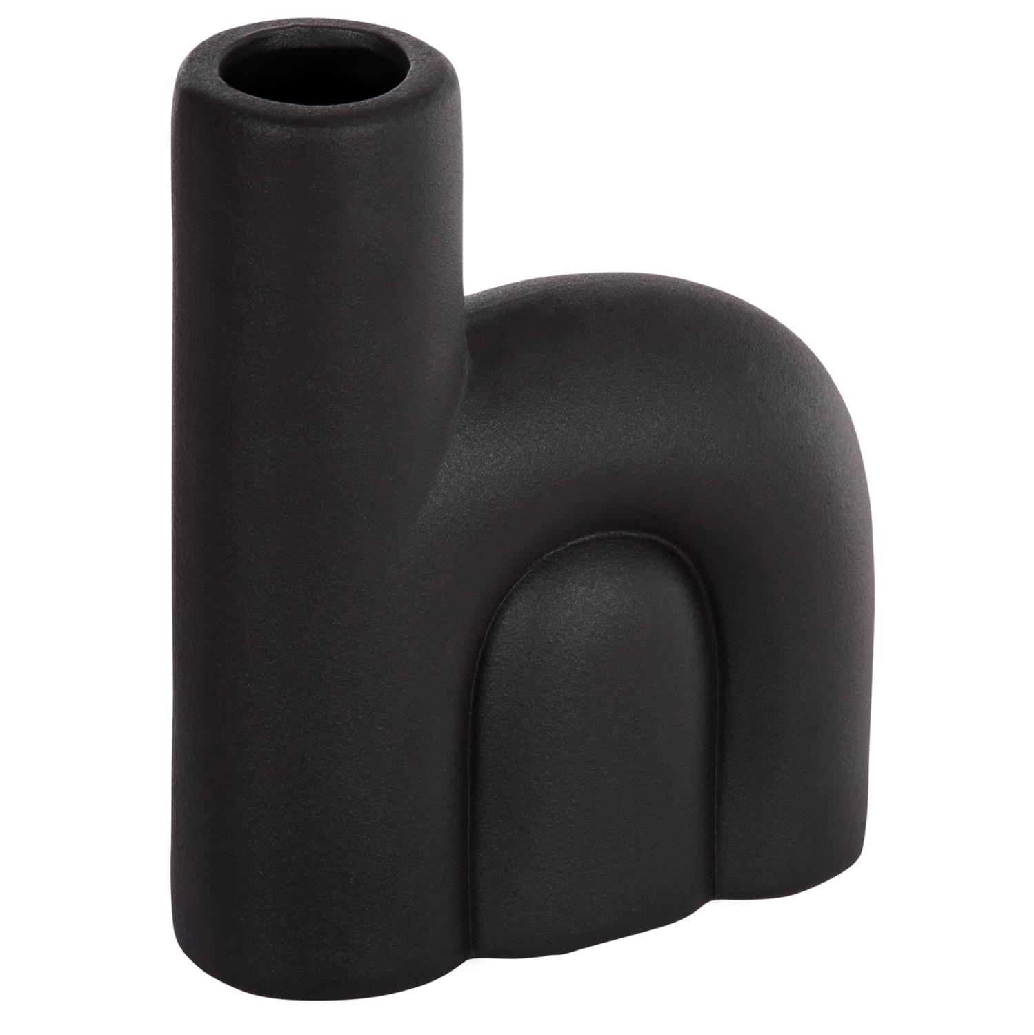 Διακοσμητικό Επιτραπέζιο Κεραμικό ARCON Μαύρο Ματ 19,5x7x24,5Υ εκ.