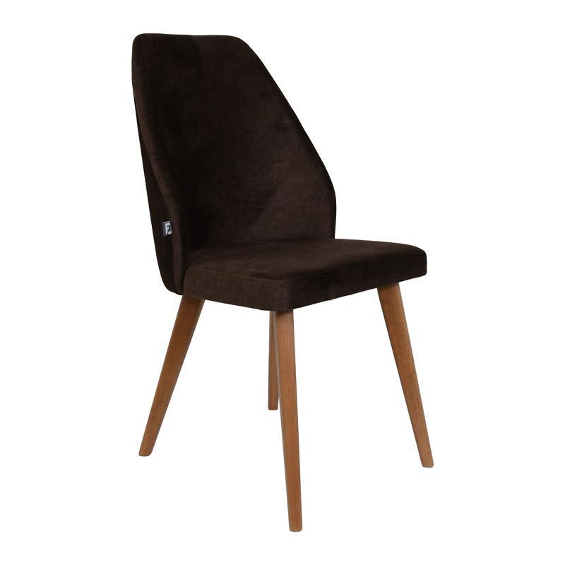 Καρέκλα τραπεζαρίας Fylliana New Melanie Ύφασμα Καφέ 46x48x93 εκ.