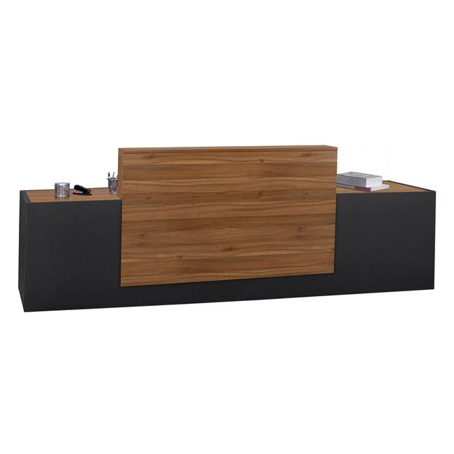 Γραφείο επαγγελματικό Υποδοχής Supreme C2359 Honey oak - Γκρί 328x63x108 εκ. Γραφείο επαγγελματικό Υποδοχής Supreme C2359 Honey oak - Γκρί 328x63x108 εκ.