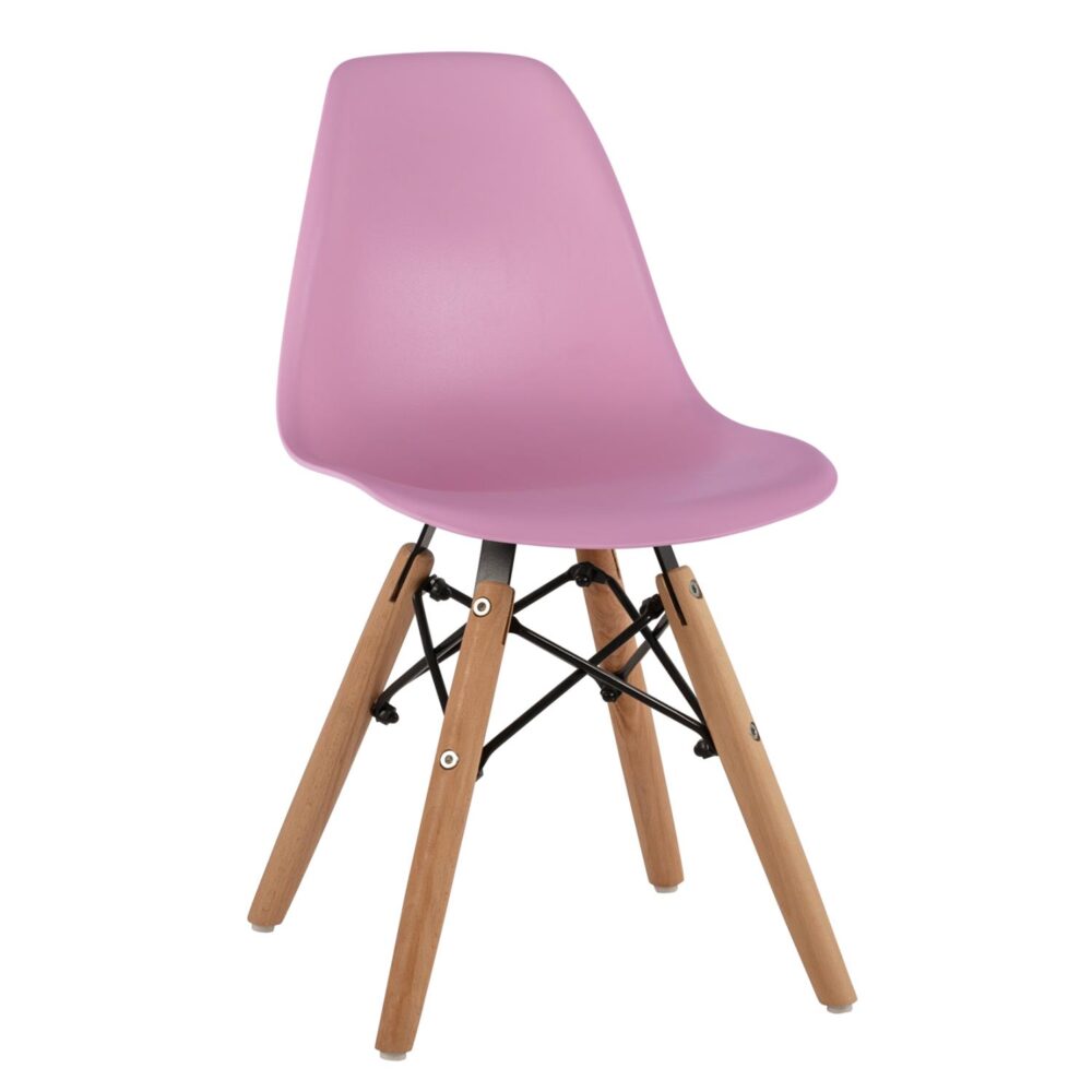 Καρέκλα TWIST KID Παιδική Ξύλινα πόδια Ρόζ 30,5x33x59 εκ.