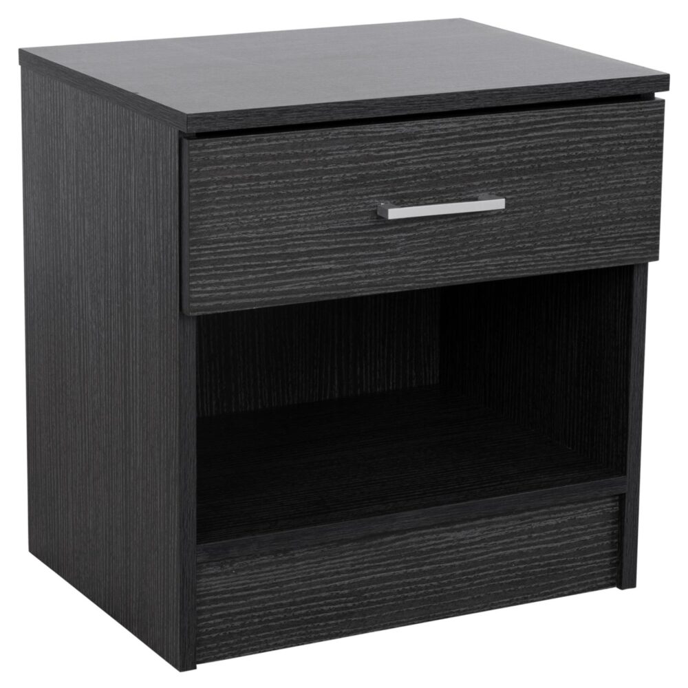Κομοδίνο με 1 συρτάρι Laney Zebrano 45x35,5x47Υ εκ.