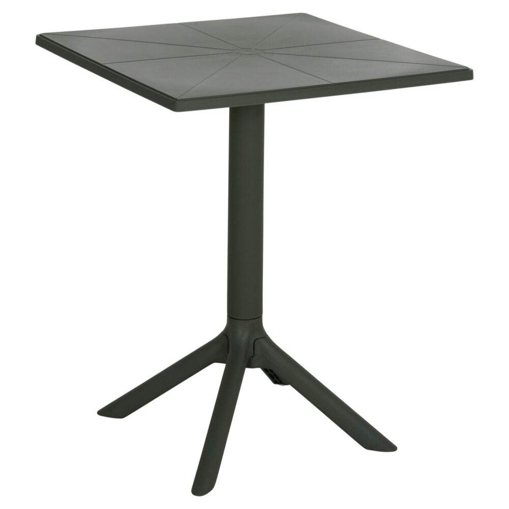 ΤΡΑΠΕΖΙ ΠΟΛΥΠΡΟΠΥΛΕΝΙΟΥ ΤΕΤΡΑΓΩΝΟ TERRIN  DARK OLIVE 60,5x60,5x76,5Υεκ.