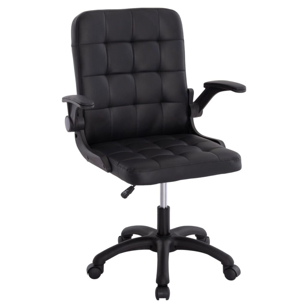 ΚΑΡΕΚΛΑ ΓΡΑΦΕΙΟΥ PORTIMA  ΜΑΥΡΟ PVC-NYLON ΣΚΕΛΕΤΟΣ & ΒΑΣΗ 69x53x98Υεκ.