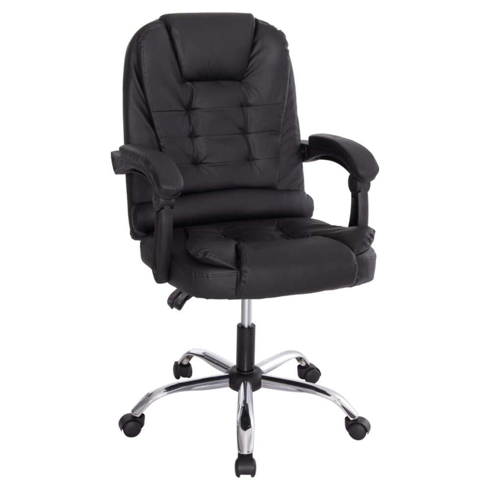 ΚΑΡΕΚΛΑ ΓΡΑΦΕΙΟΥ LAGOM  ΜΑΥΡO PVC-ΜΕΤΑΛ.ΒΑΣΗ-ΜΑΥΡΟ NYLON ΣΚΕΛΕΤΟΣ 63x51x115Υεκ