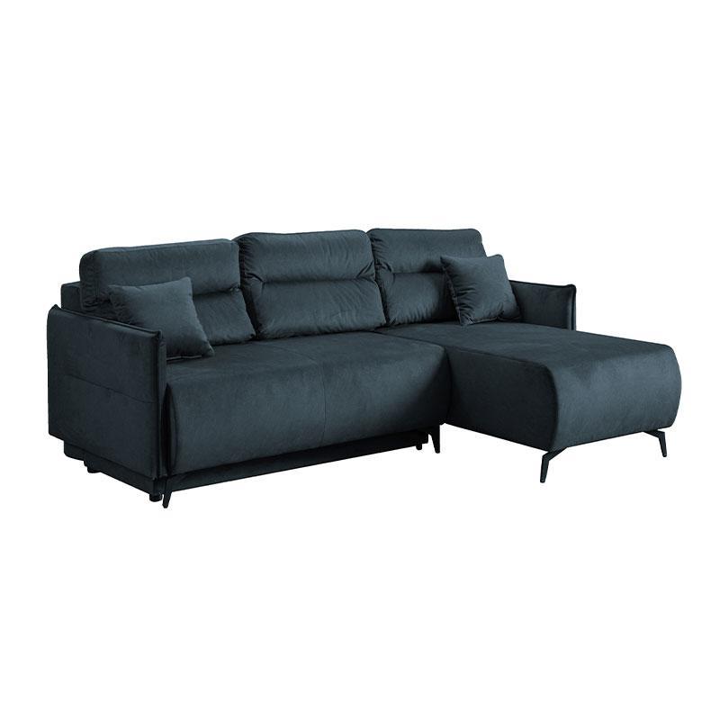 Γωνιακός Καναπές - Κρεβάτι Castel Αναστρέψιμος Navy Blue 213x154x74 εκ.