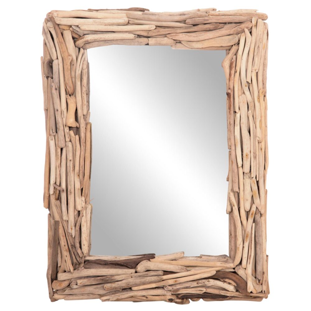 Καθρέπτης Τοίχου TWIGS C4440 Driftwood Φυσικό 62x10x82Υ εκ.