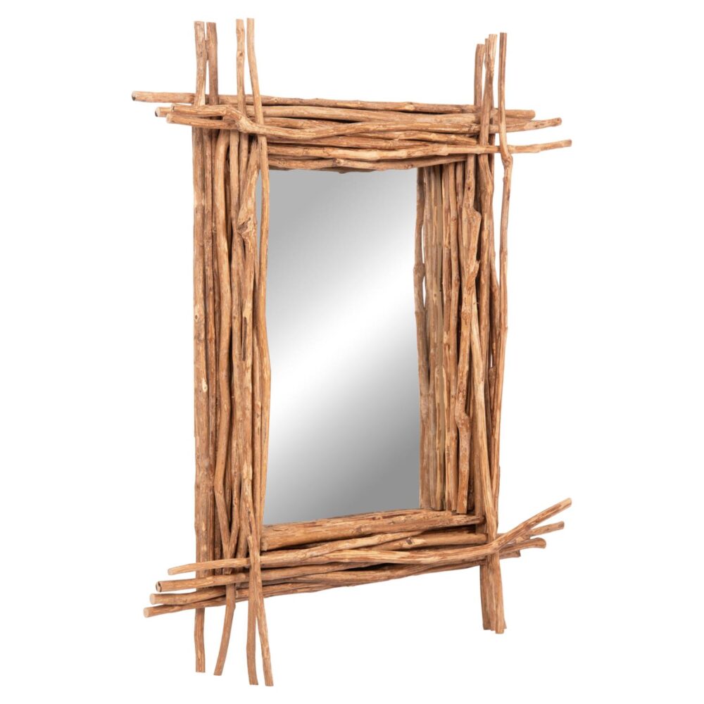 Καθρέπτης Τοίχου TWIGGER C4442 Driftwood Φυσικό 80x15x100Υ εκ.