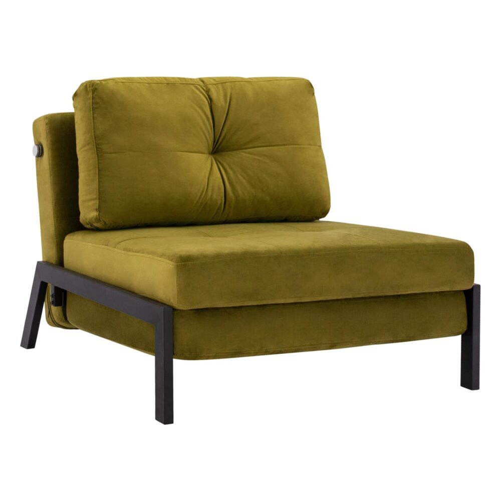 Πολυθρόνα - Κρεβάτι CONSTANCE C3078.13 Βελούδο Λαδί 95x92x66Υ εκ.