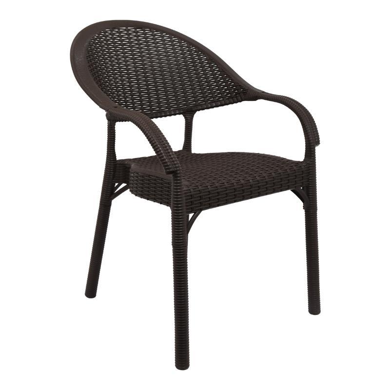 Καρέκλα Hilda Fylliana Καφέ 60x62x85 εκ. Καρέκλα Hilda Fylliana Καφέ 60x62x85 εκ.