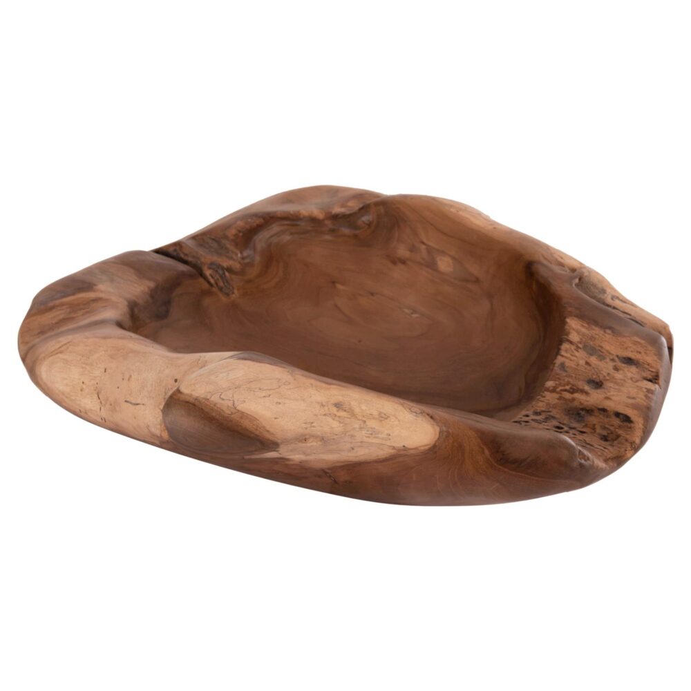 Επιτραπέζιο Διακοσμητικό Μπόλ NOKI C18297 Ξύλο Teak Φυσικό 60x46x15Y εκ.