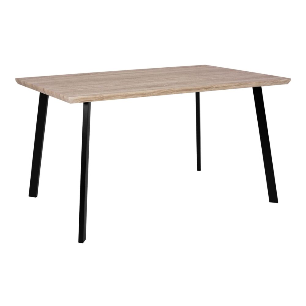 Τραπέζι OFIRA με Μαύρα πόδια Sonama 140x80x76Y εκ.