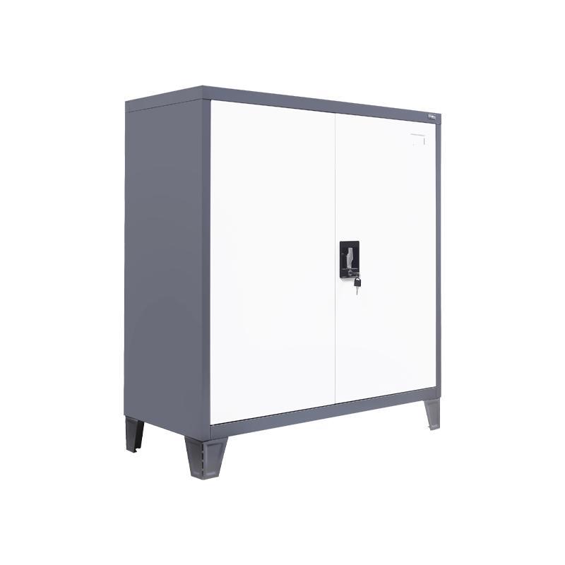 Ντουλάπα Durango Fylliana Μεταλλική Γκρί - Λευκό 90x40x100 εκ.