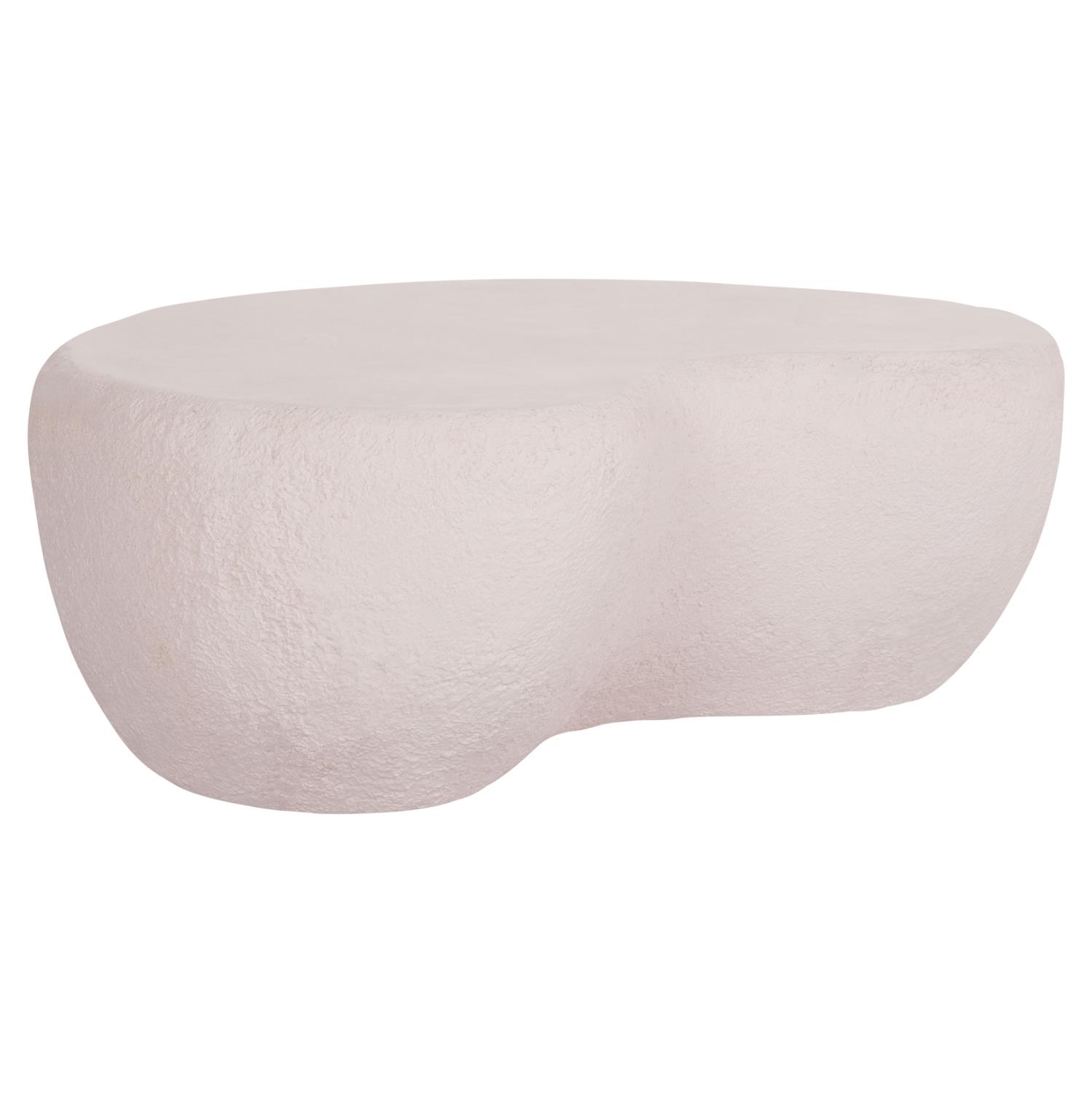 Τραπεζάκι Σαλονιού GERSON C18151.02S Fiber Cement σε Λευκό 104x72x40Υεκ.