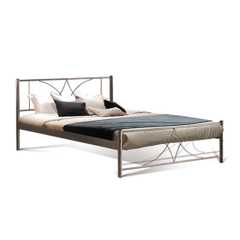 Μεταλλικό Κρεβάτι Diagoras Fylliana Καφέ 110x200 εκ.