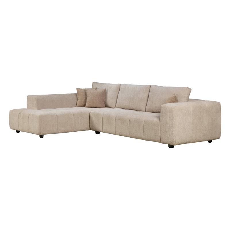 Γωνιακός Καναπές Orion Fylliana Αριστερή Γωνία Μπέζ 300x200x70 εκ.