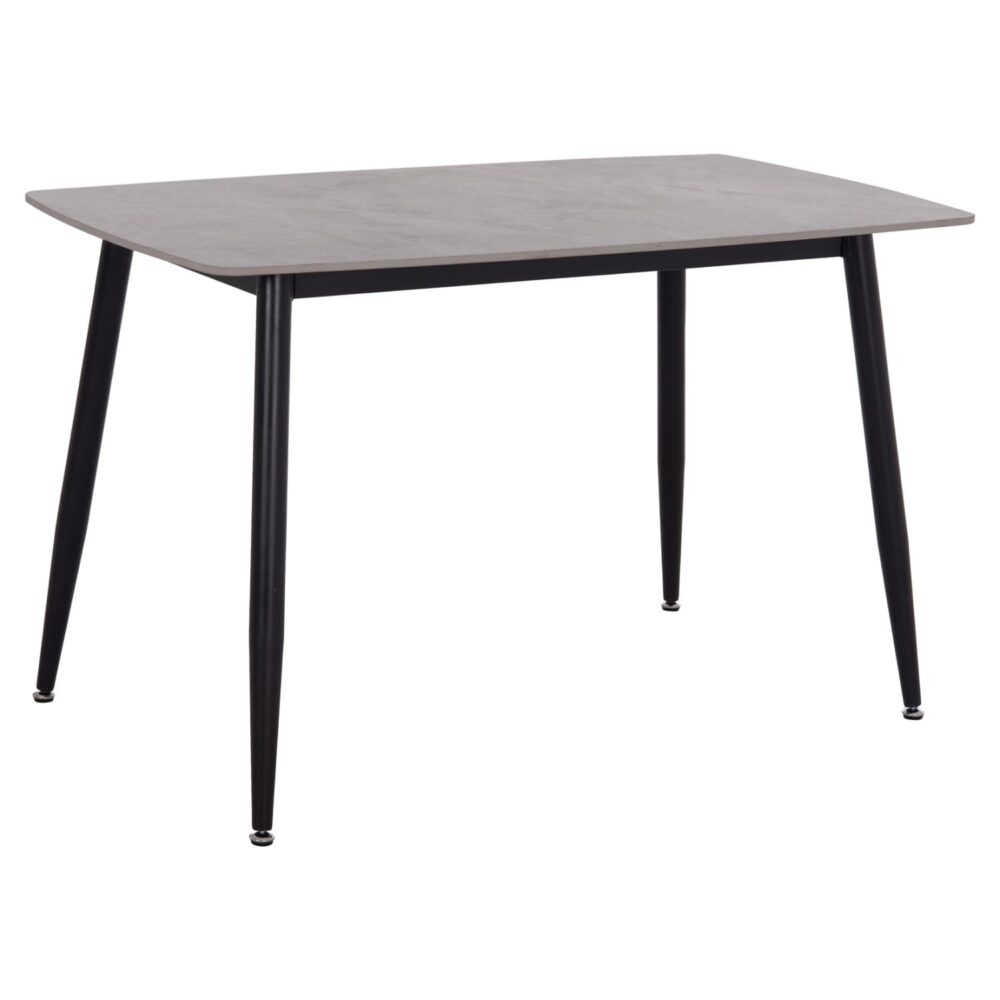 Τραπέζι RAVEN C9854.13 Κεραμικό TOP με Όψη Γκρί Μάρμαρο 120x70x73Υεκ.