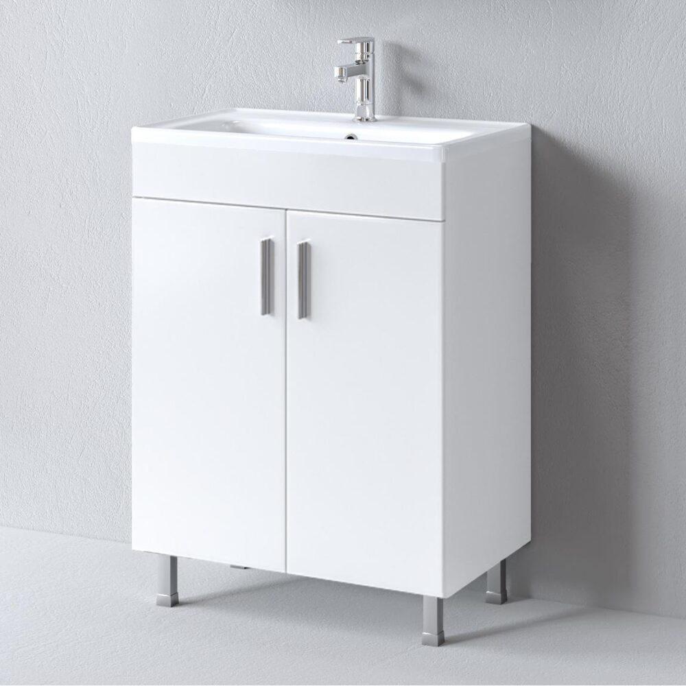 Πάγκος μπάνιου με νιπτήρα Skopelos 80 Λευκό 80x36x85εκ. Πάγκος μπάνιου με νιπτήρα Skopelos 80 Λευκό 80x36x85εκ.