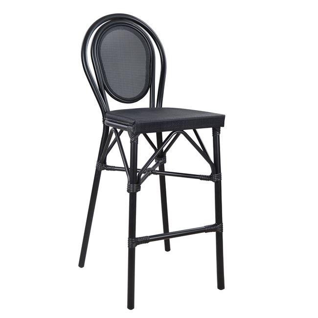Σκαμπό Μπαρ AZARIA C5060 Αλουμινίου Bamboo Look Μαύρο με Textline 44x52x115 εκ. Σκαμπό Μπαρ AZARIA C5060 Αλουμινίου Bamboo Look Μαύρο με Textline 44x52x115 εκ.